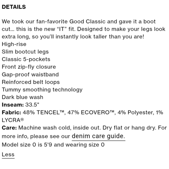 Good American SOFT-TECH GOOD CLASSIC SLIM BOOTCUT JEANS - Picture 8 of 8